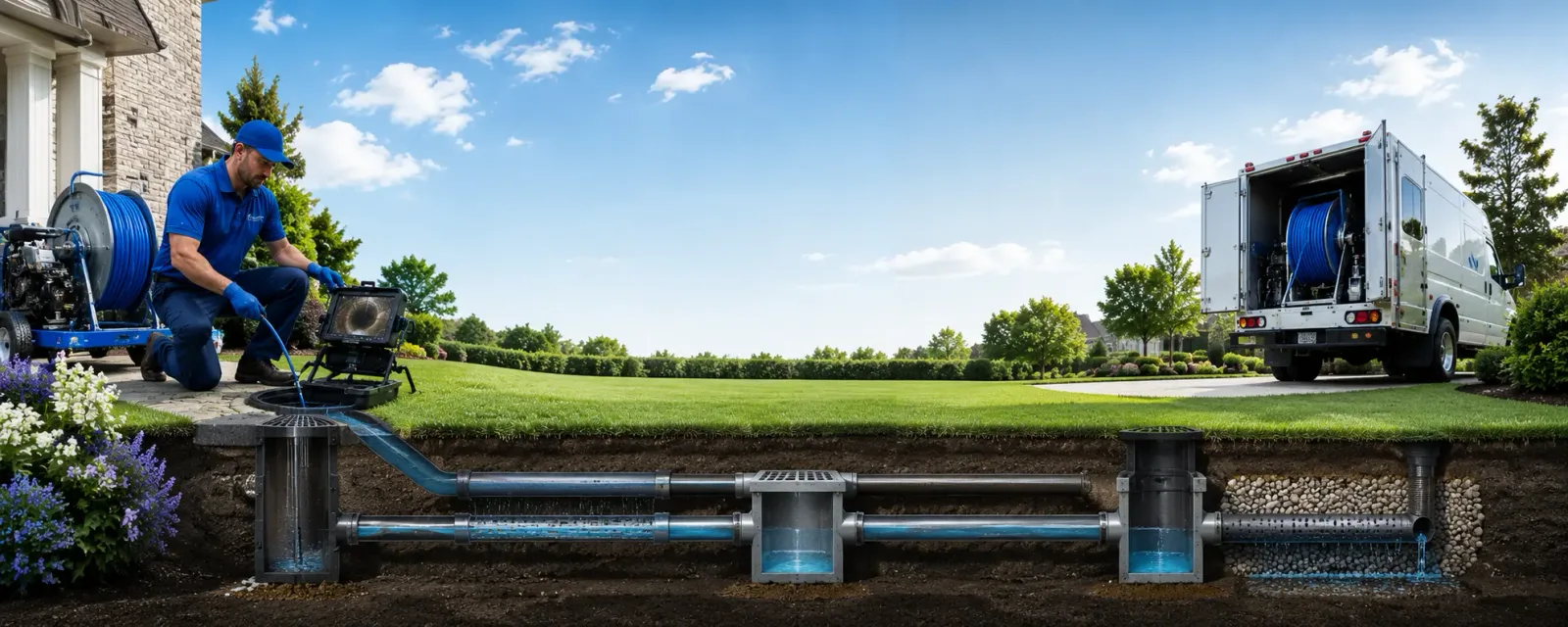 Outdoor drain cleaning information for Grand Forks Afb, ND